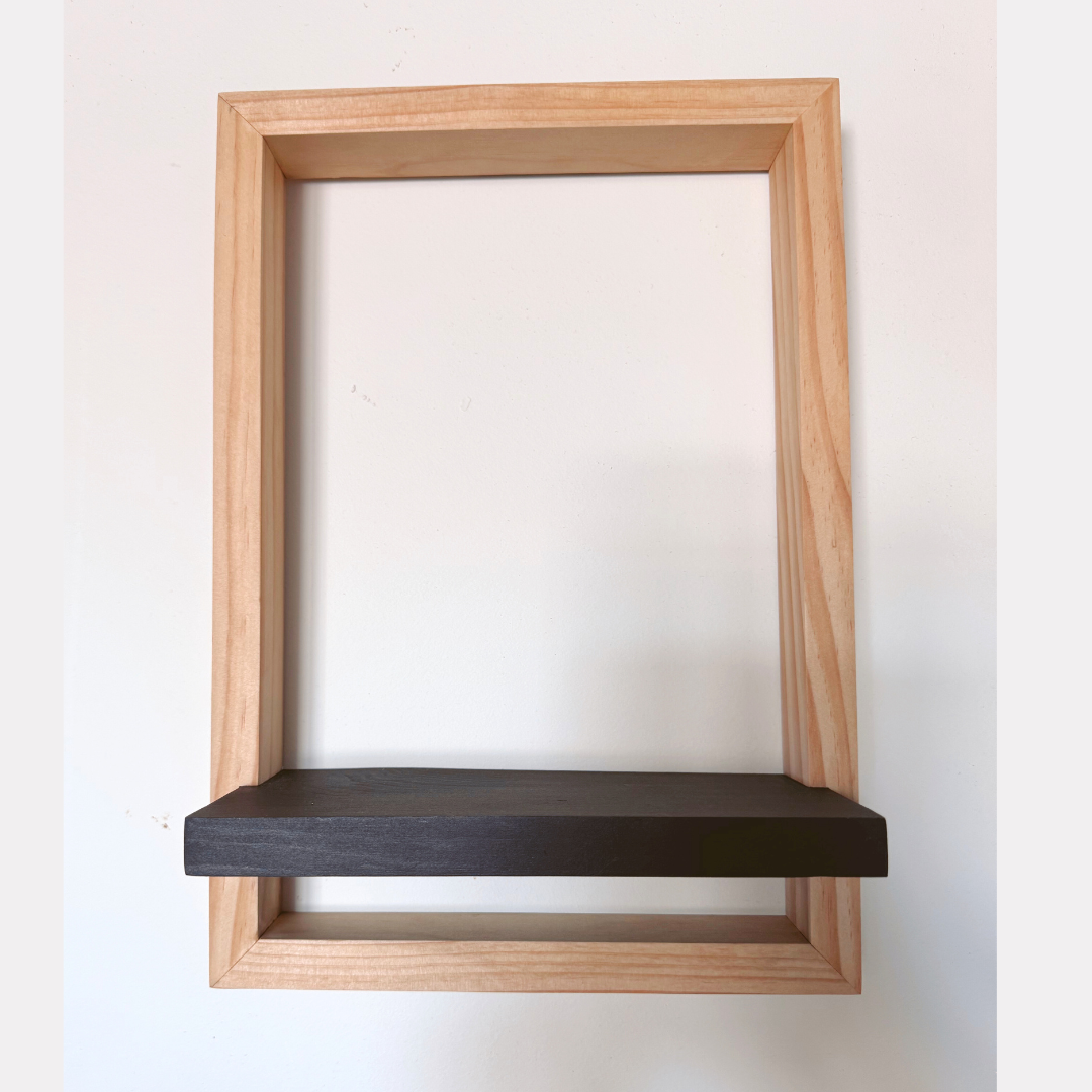Floating Wooden Display Shelf