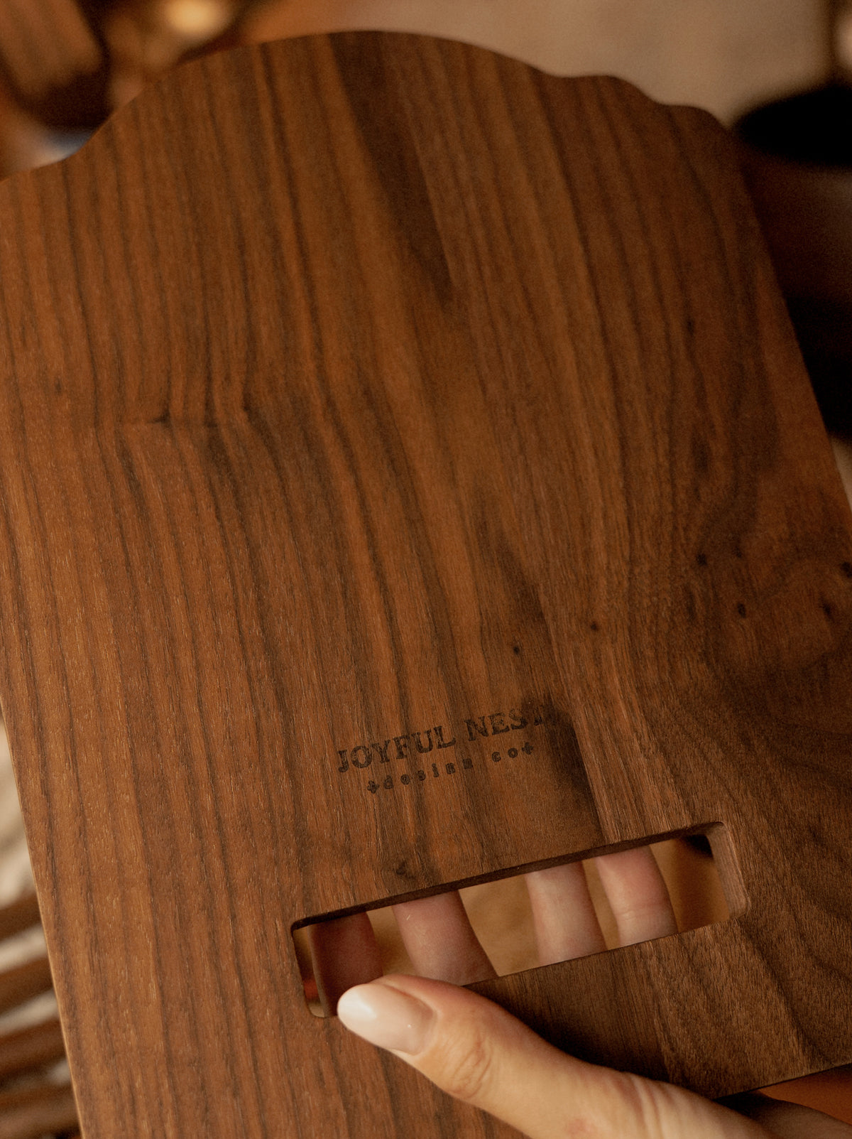 Walnut Cookbook Stand