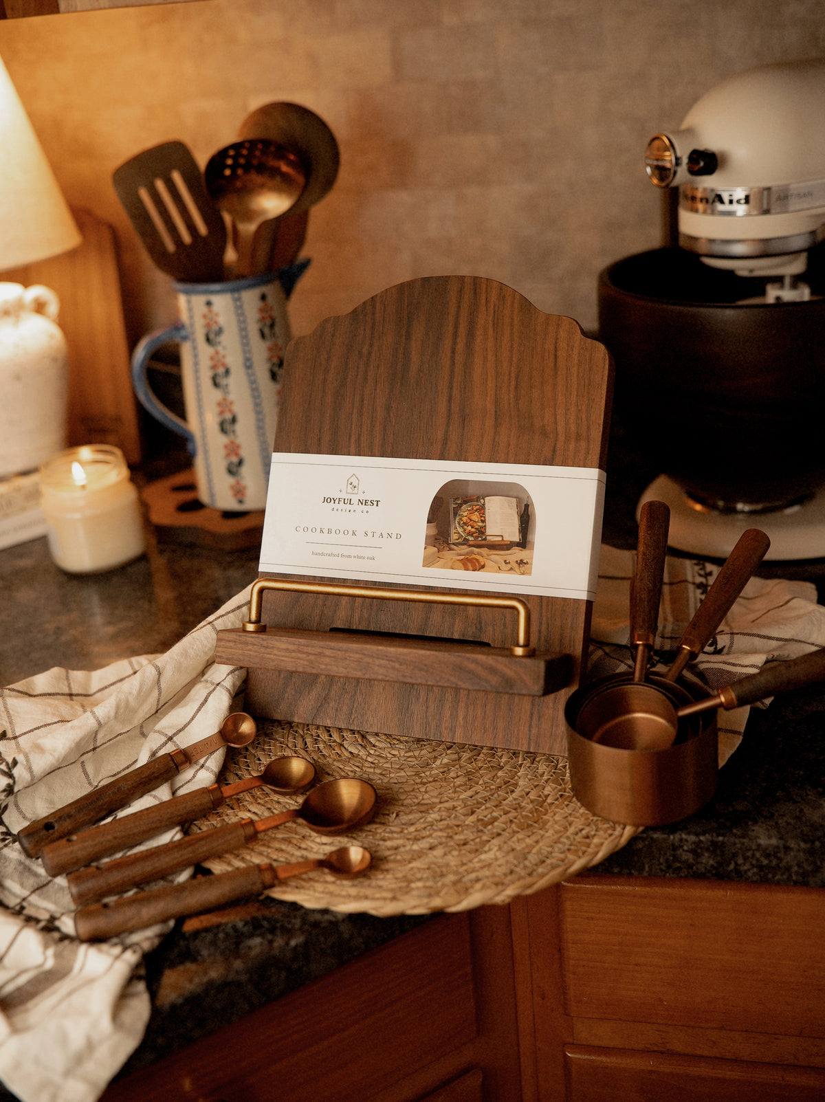 Walnut Cookbook Stand