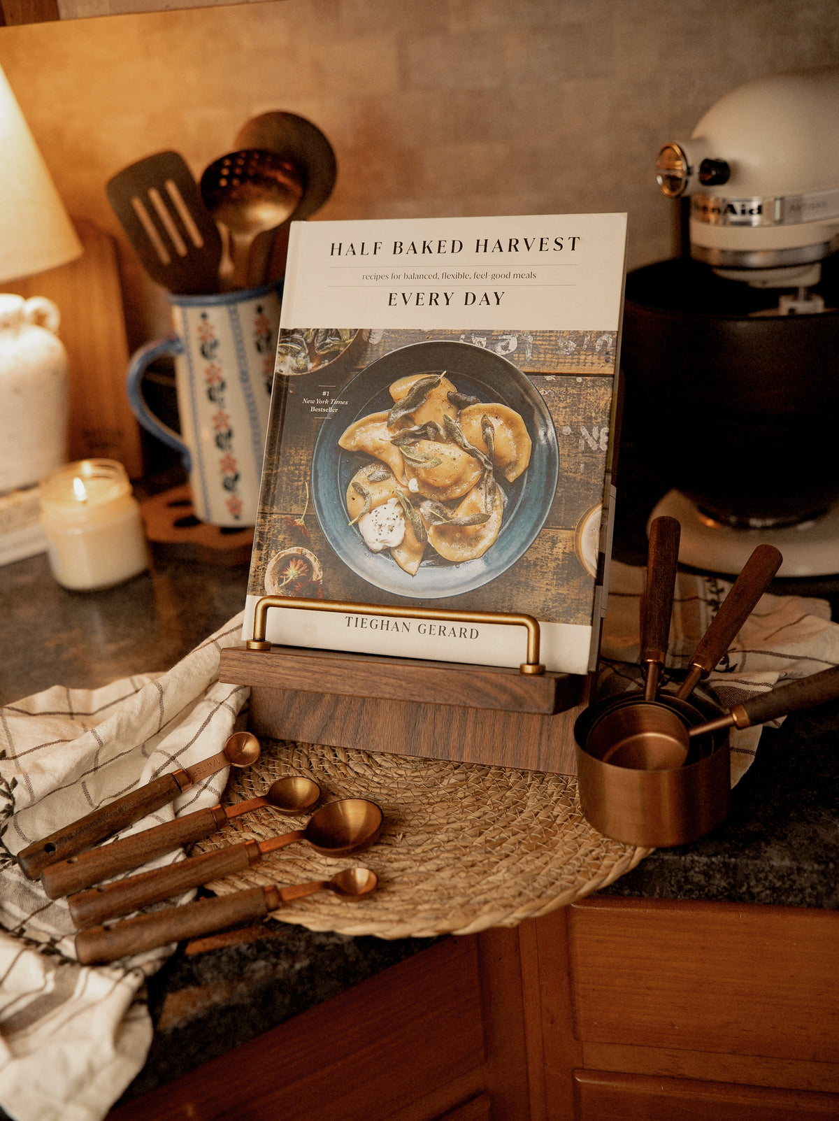 Walnut Cookbook Stand