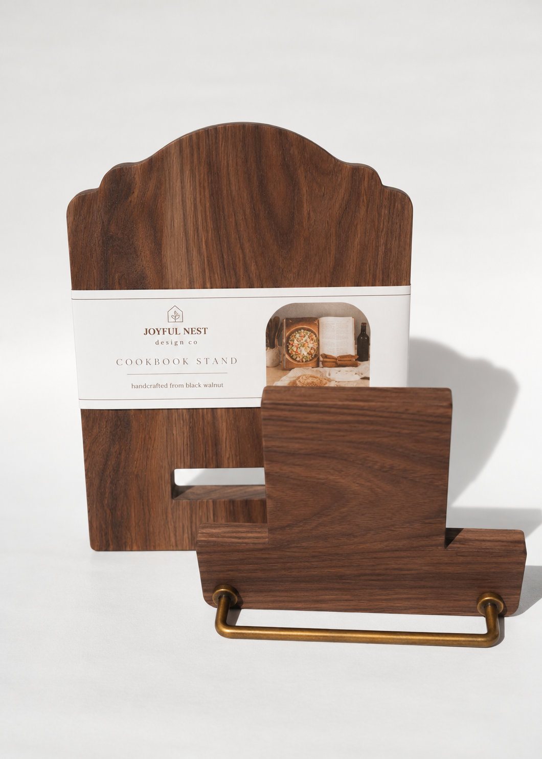 Walnut Cookbook Stand