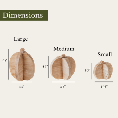 Interlocking Wooden Pumpkins