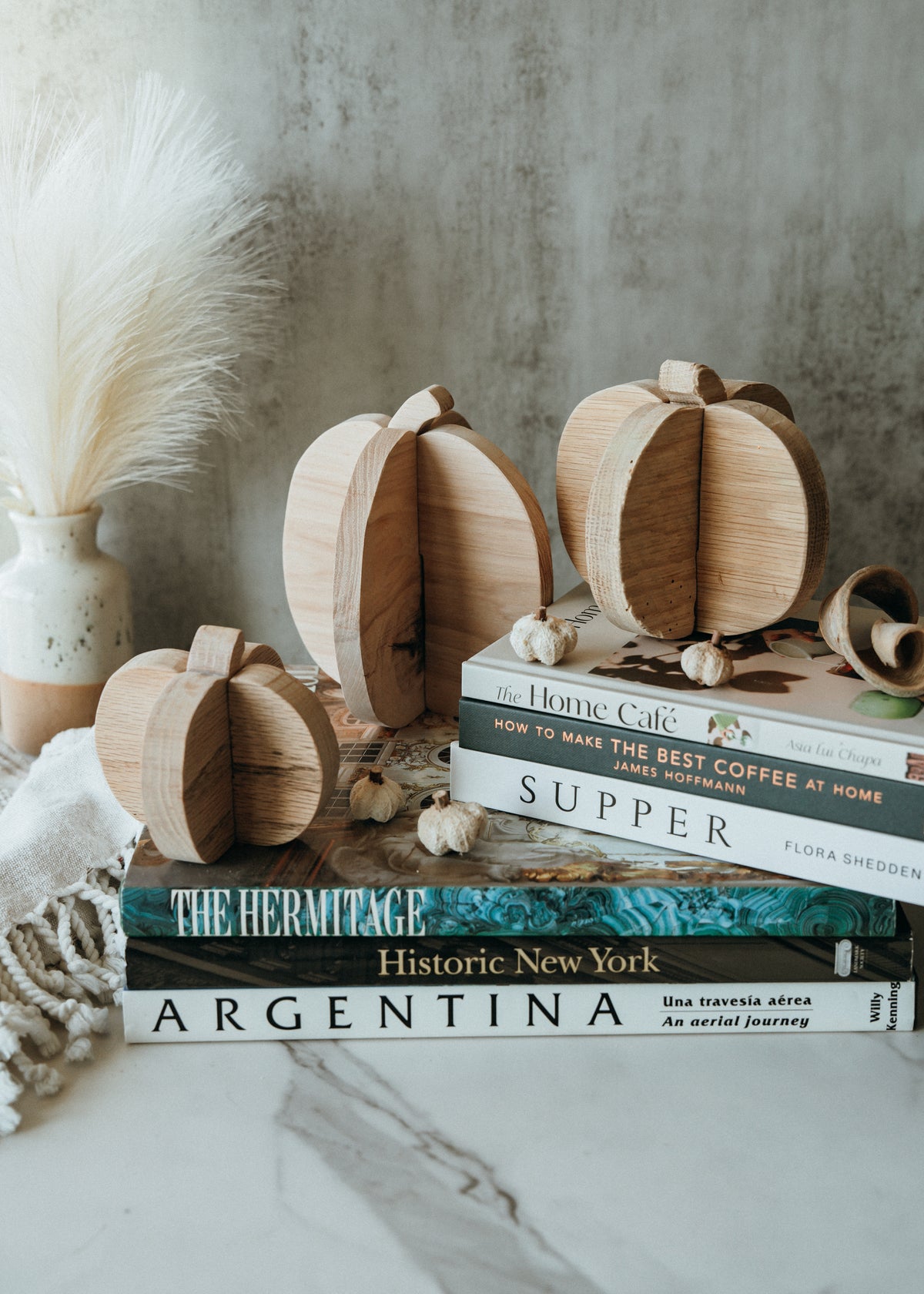Interlocking Wooden Pumpkins