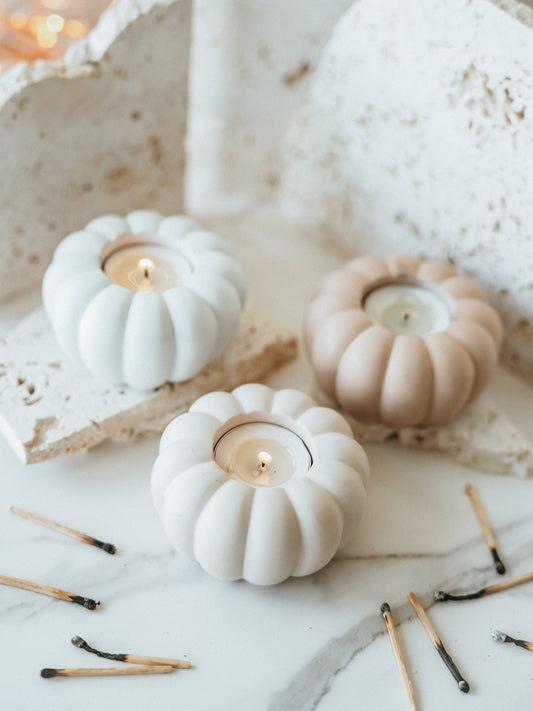 Pumpkin Tea Light Holders