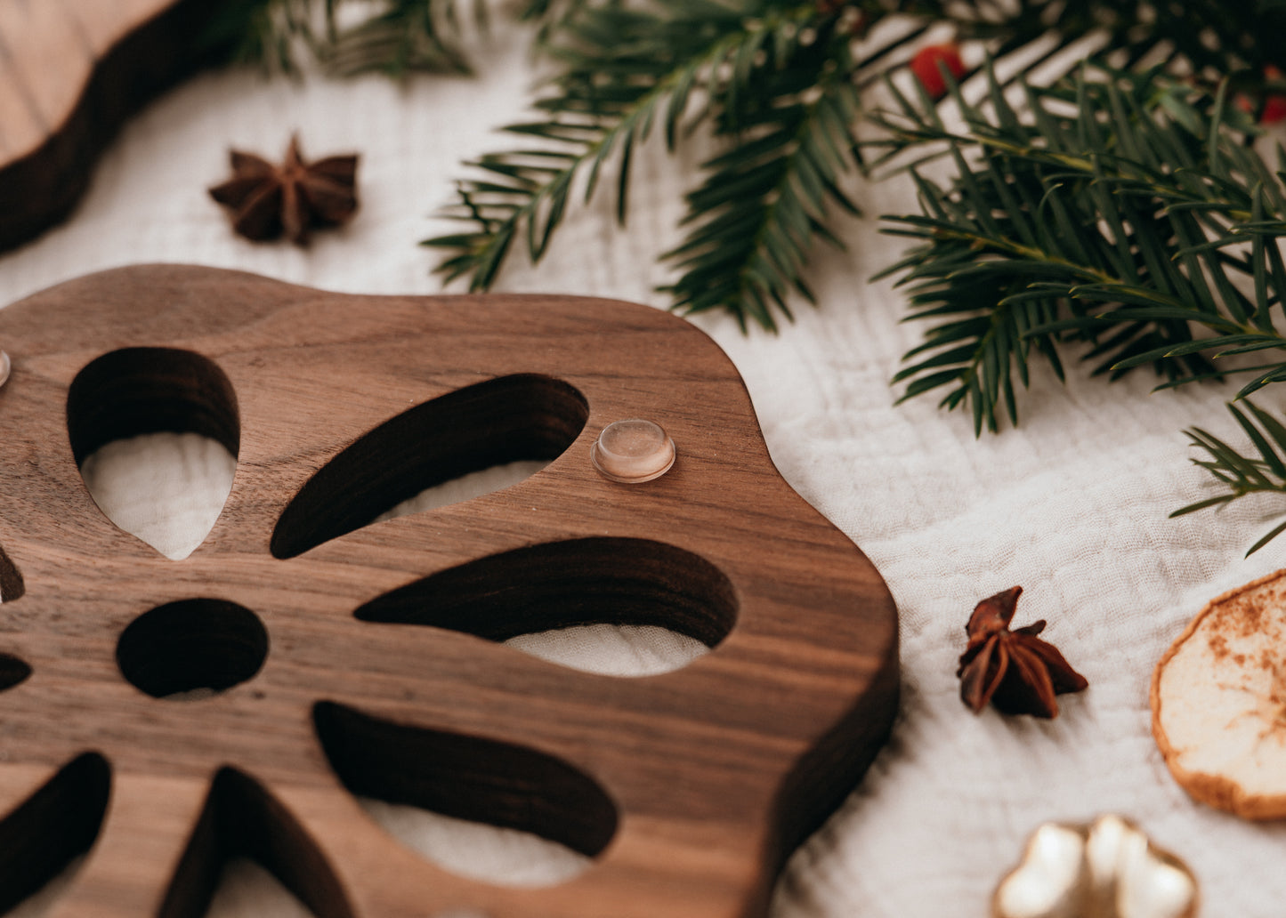 Handcrafted Wooden Trivet - Black Walnut