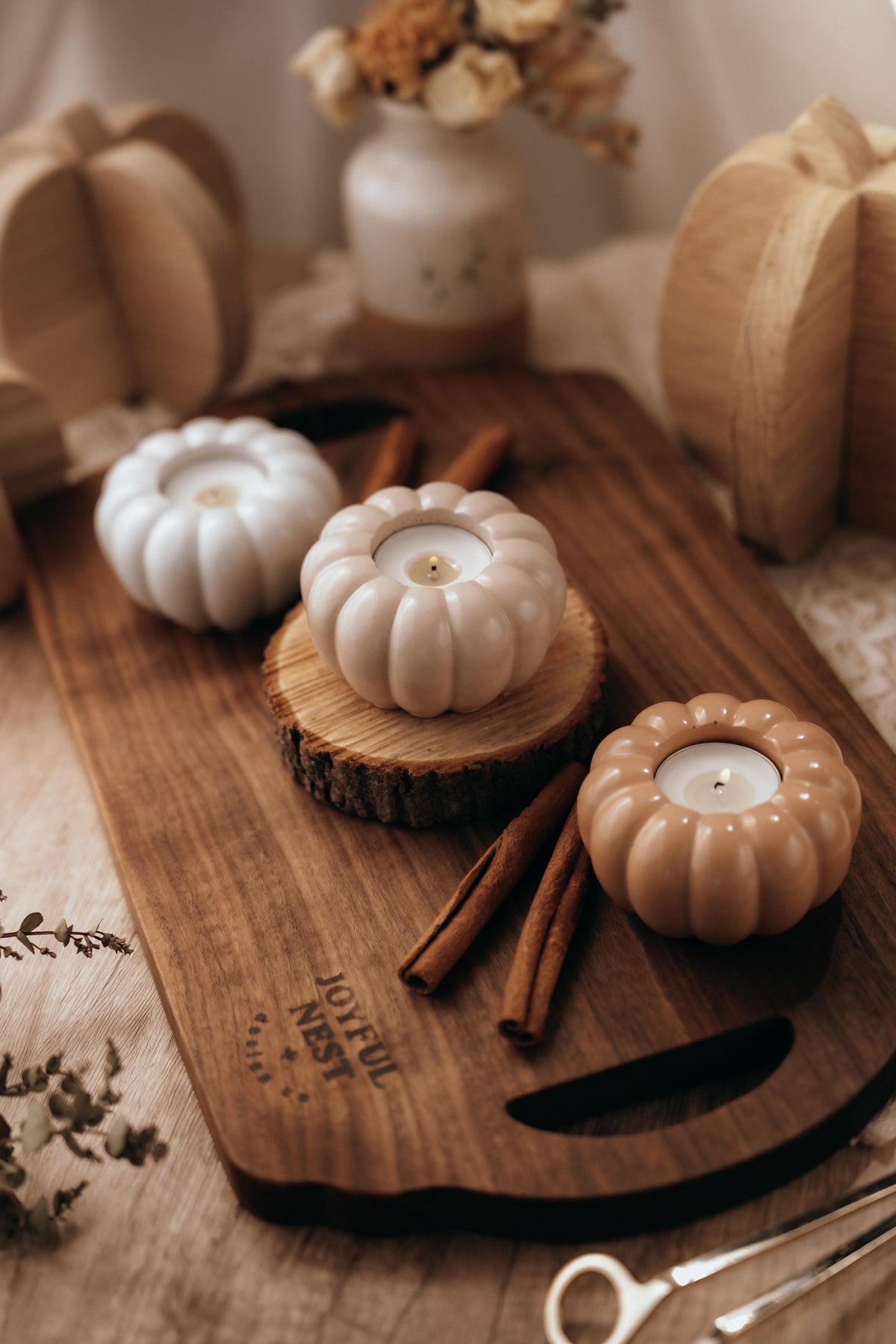 Pumpkin Tea Light Holders