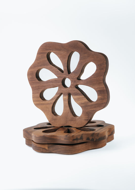 Handcrafted Wooden Trivet - Black Walnut
