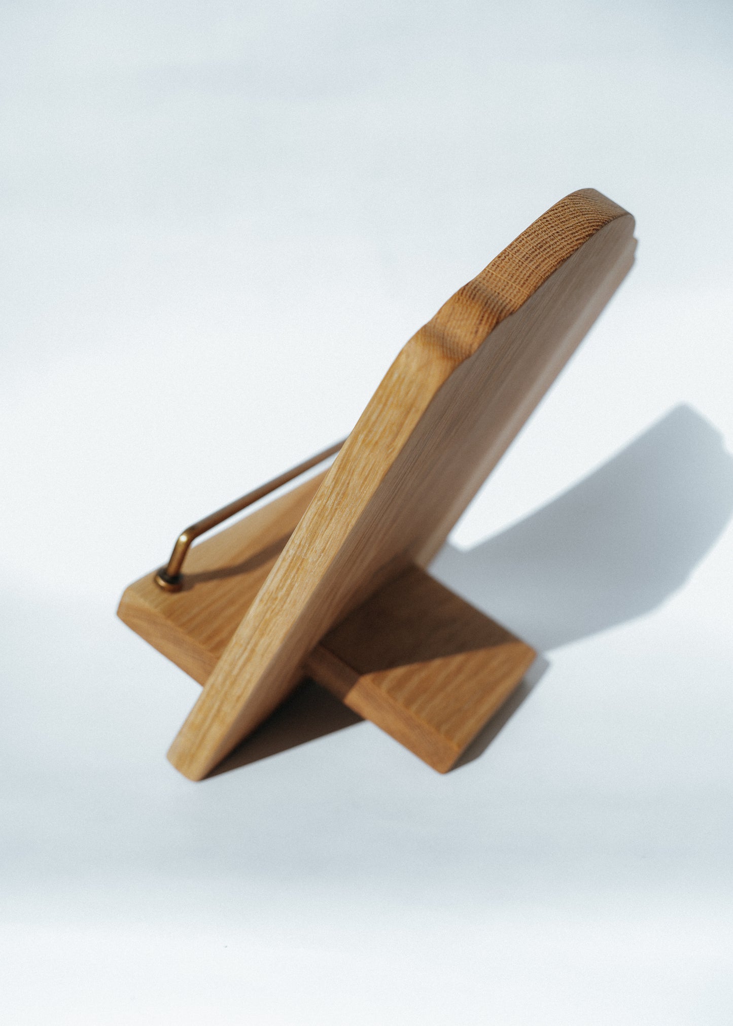 Natural Wood Cookbook Stand